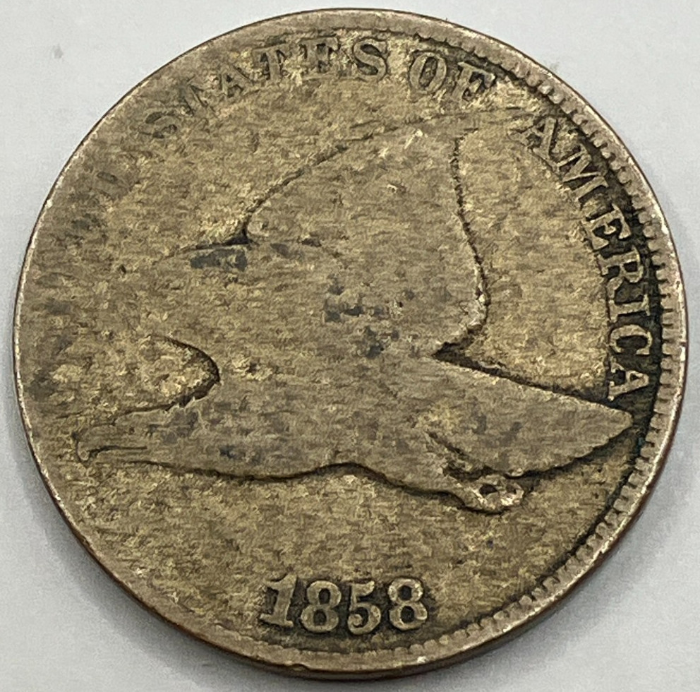 1858 Flying Eagle Cent ~ VG