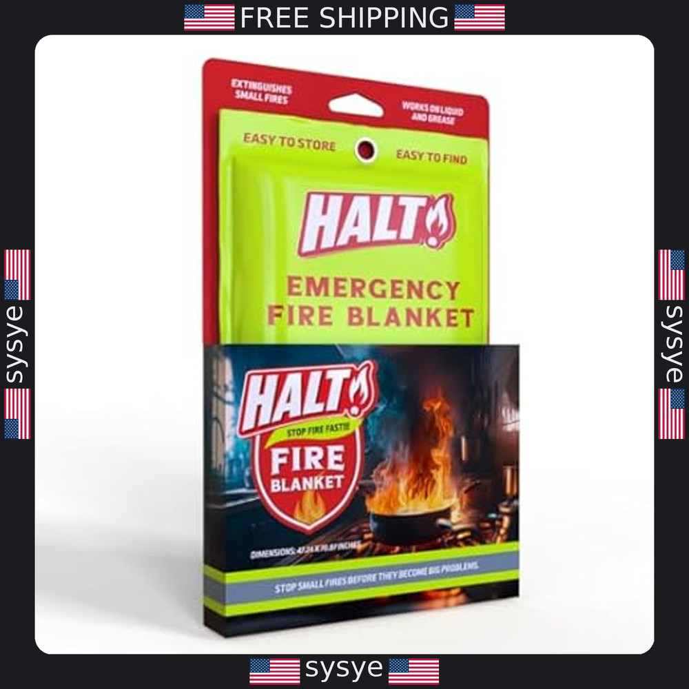 Emergency Fire Blanket - Quick Fire Suppression for Home, Kitchen & Camping