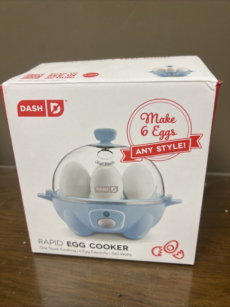 DASH Ultimate Deluxe Egg Cooker 6 Egg Capacity With Box