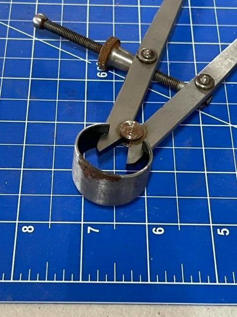 LUFKIN 42-8 INSIDE SPRING CALIPERS WITH SOLID NUT, 8" IN STOCK!! -rusty