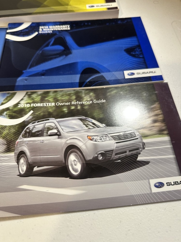 2010 Subaru Forester Owner Manual Set