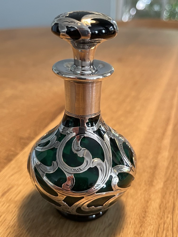 Alvin Green Silver Overlay Perfume