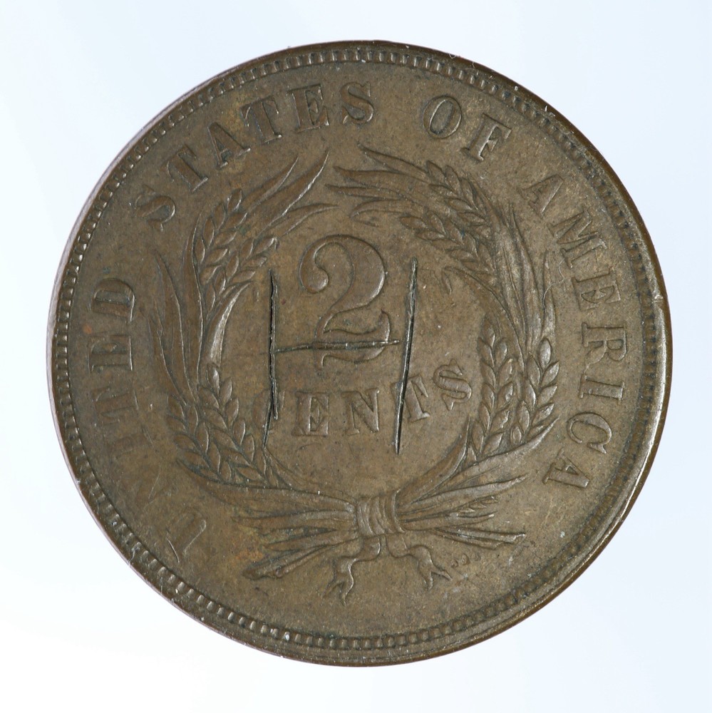 1867 TWO CENT PIECE 2C DETAILS (B2089)