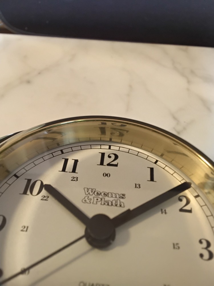 Weems and plath skipjack gimbal clock barometer