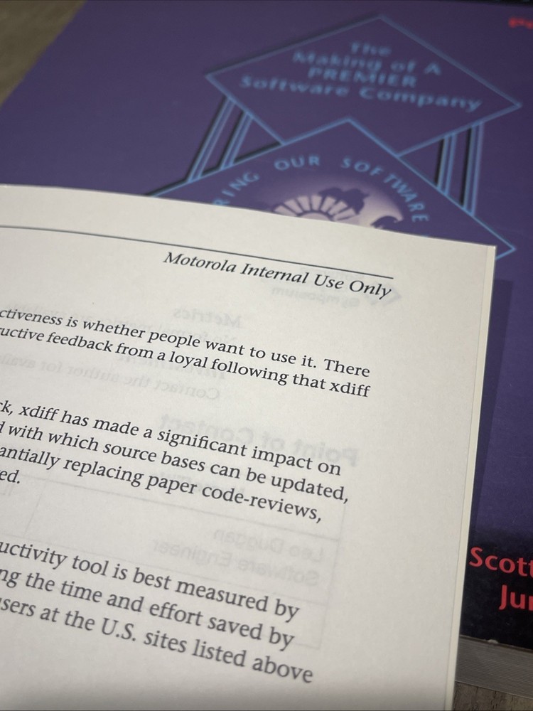 MOTOROLA Software Engineering Symposium Fair Program Arizona 1998 And 1996