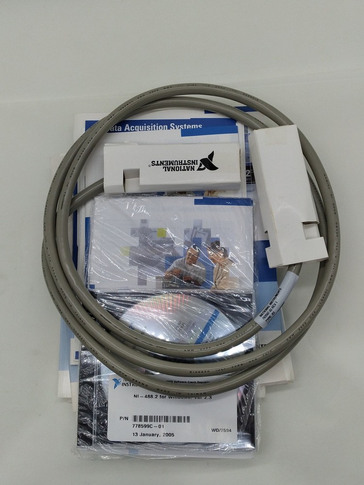 National Instruments 763507-02 GPIB (IEEE‑488) Interface Cable 2X2M