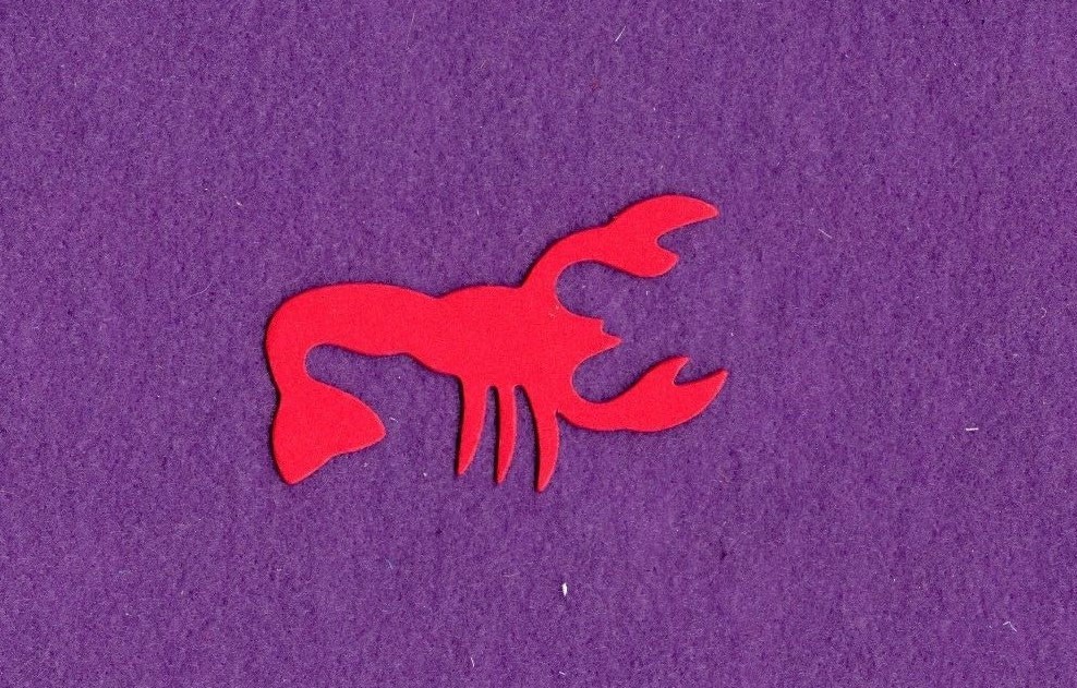 CRAWFISH die cuts scrapbook cards