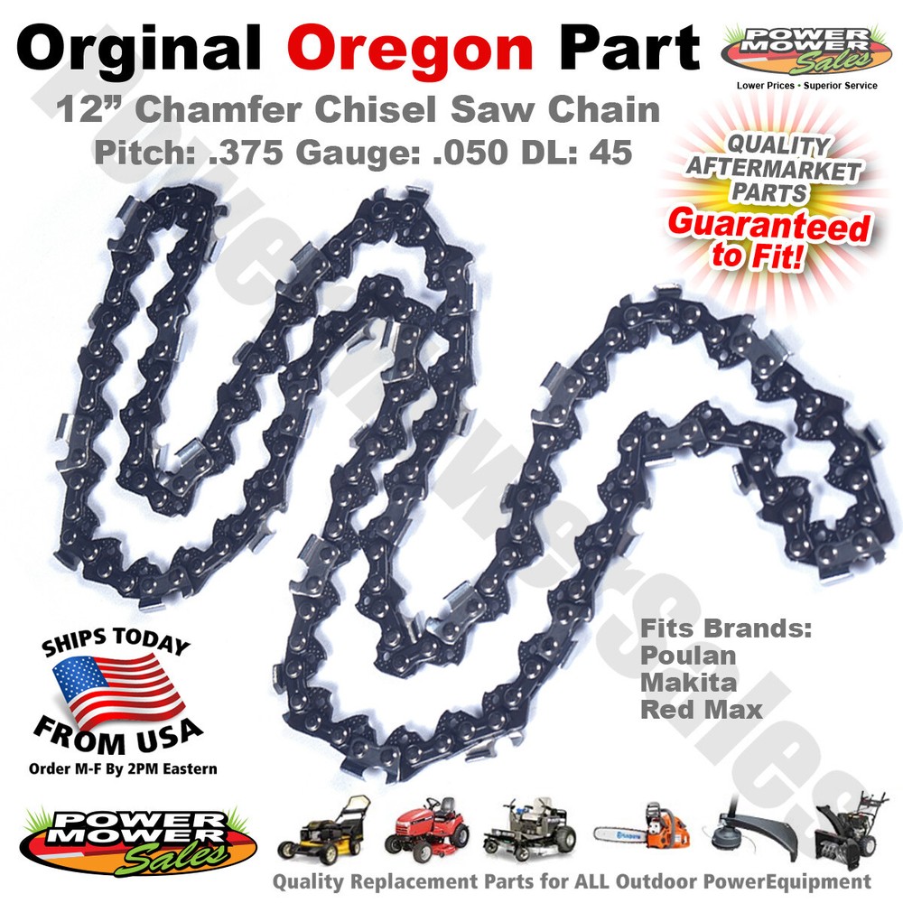 Oregon 12” Chamfer Chisel Low Kickback Chain / 91PX045G