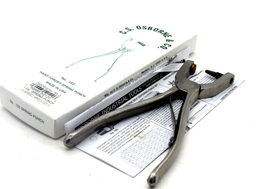 NEW CS OSBORNE 153-3 SPRING PUNCH 1533