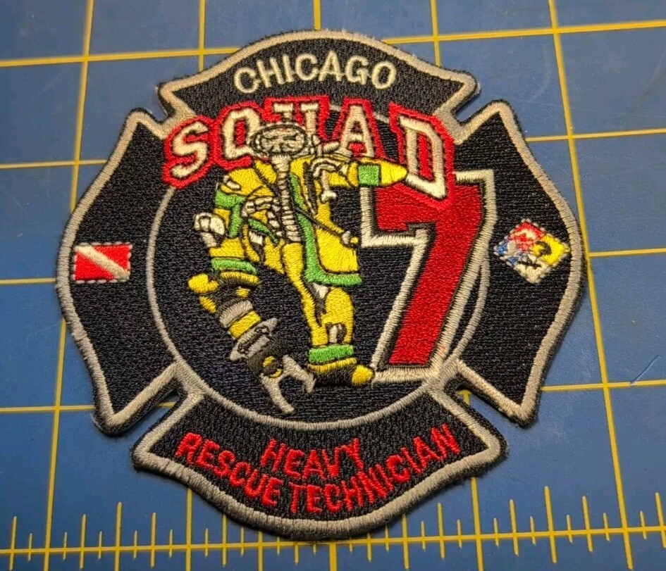 Chicago Squad-7 / Heavy Rescue Technician, Illinois fire patch