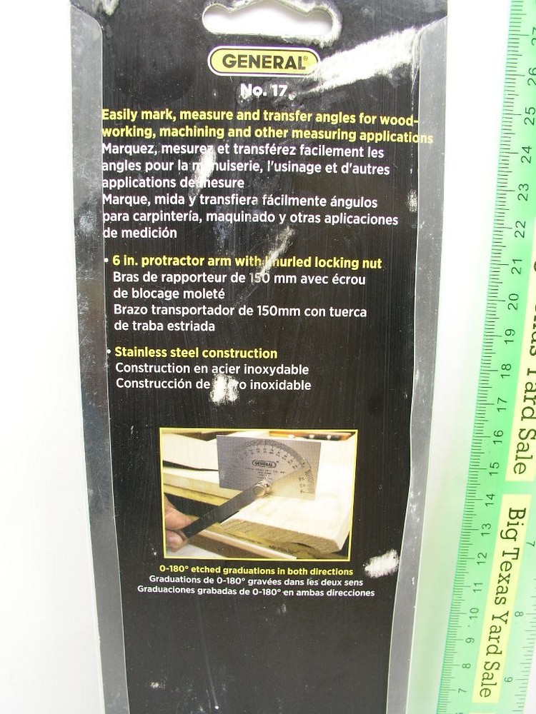 General USA #17 Protractor
