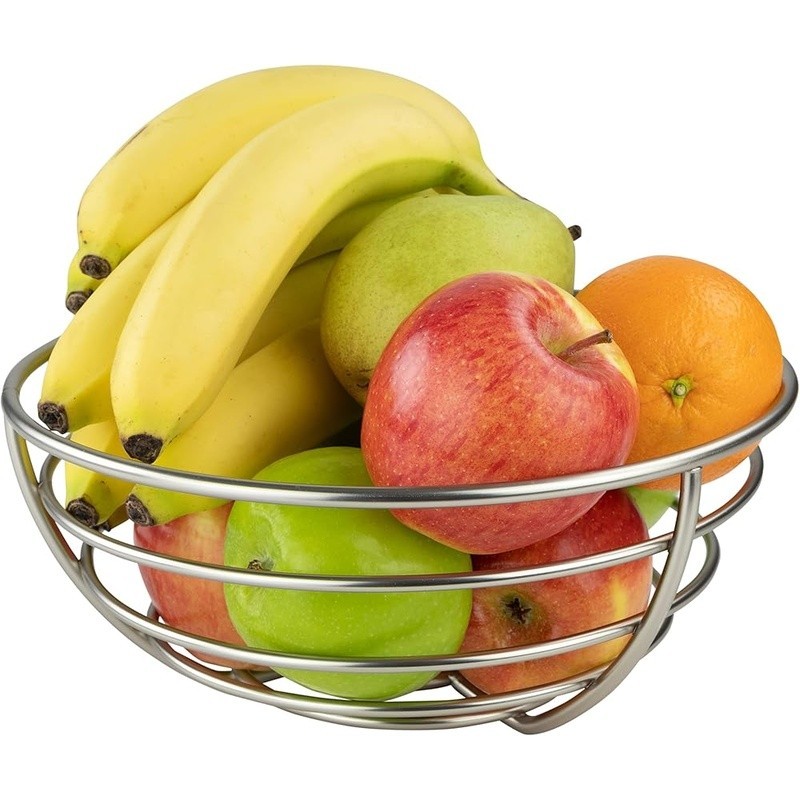 Open Wire Fruit Bowl Organizer Countertop Storage Even Ripening Produce Holder
