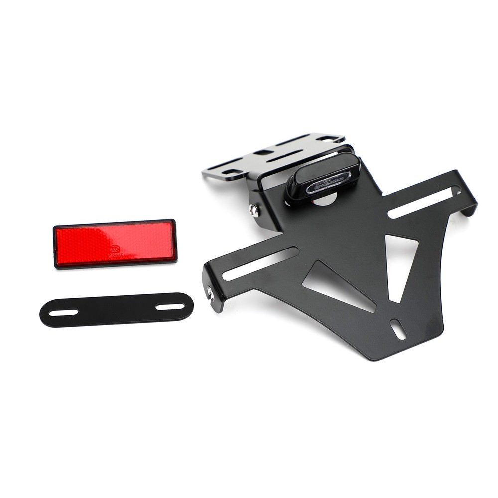 Motorcycle Adjustable Angle License Number Plate Frame Holder Bracket