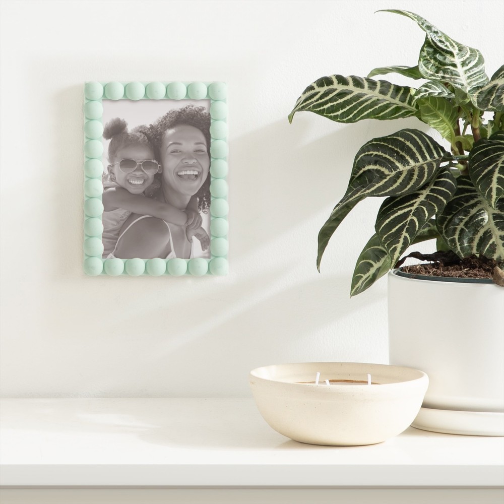 (3 pack) 4x6 Beaded Mint Decorative Tabletop Picture Frame