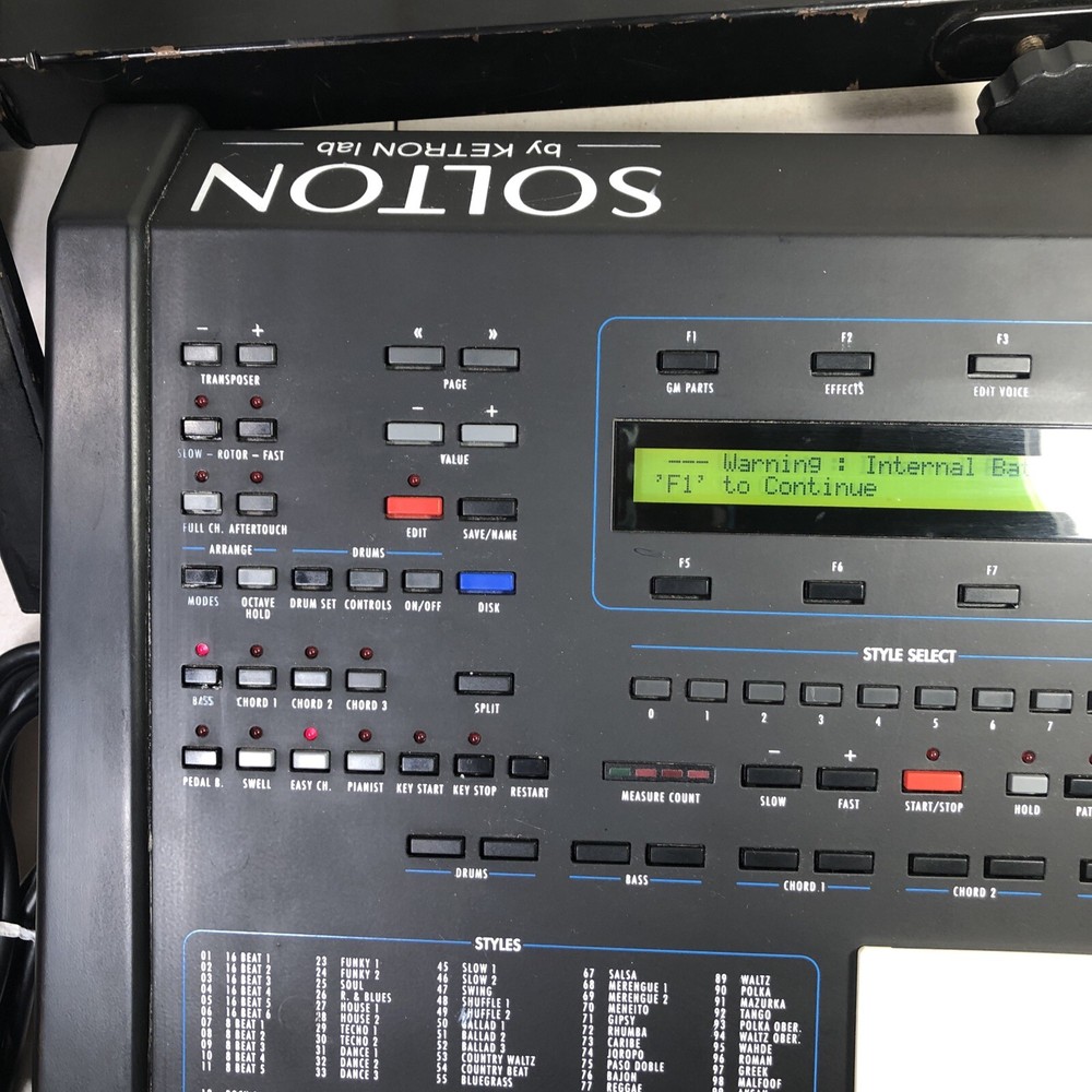 KETRON Lab Solton MS40 MIDI Module Arranger Sequencer Module Working W/ Stand