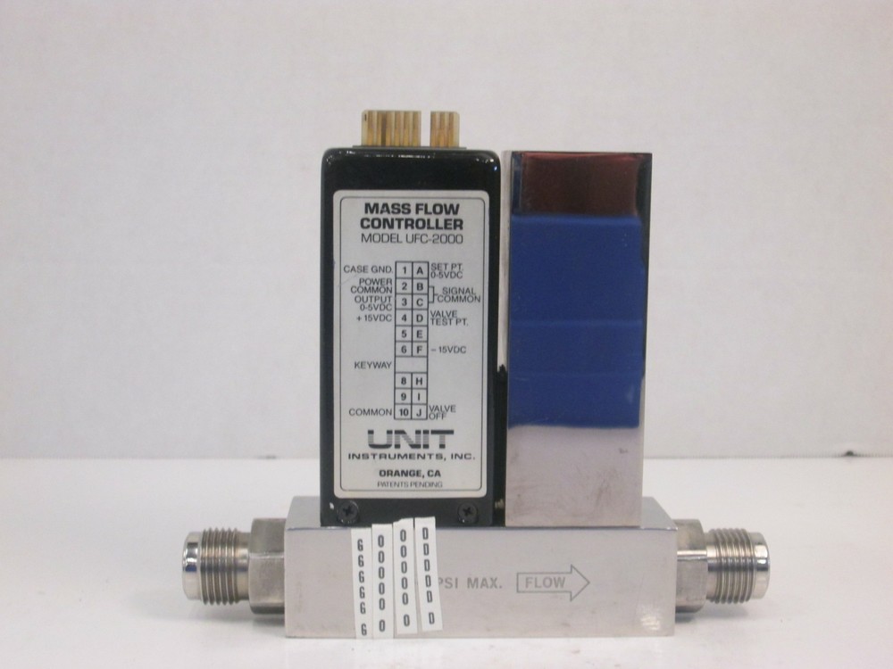 Unit UFC-2000, MFC, Mass Flow Controller, N2, 20 SLPM, Used