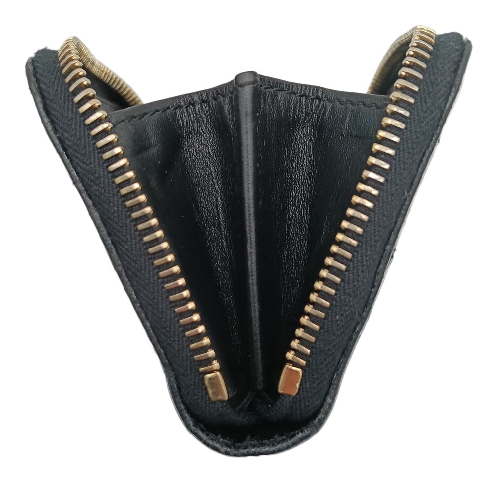 MIU MIU Coin Case Card Case Wallet Pattern Black