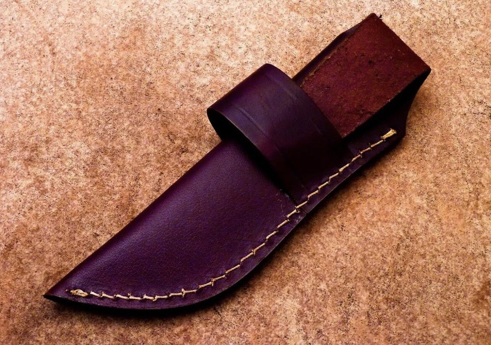 Handmade Fixed blade Knife Leather Sheath Holster vertical Horizontal carry