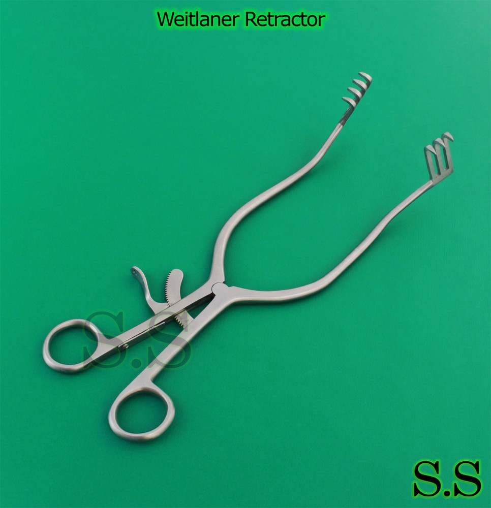 Weitlaner Retractor Curved 10.5" 4x3 SHARP Surgical Instruments
