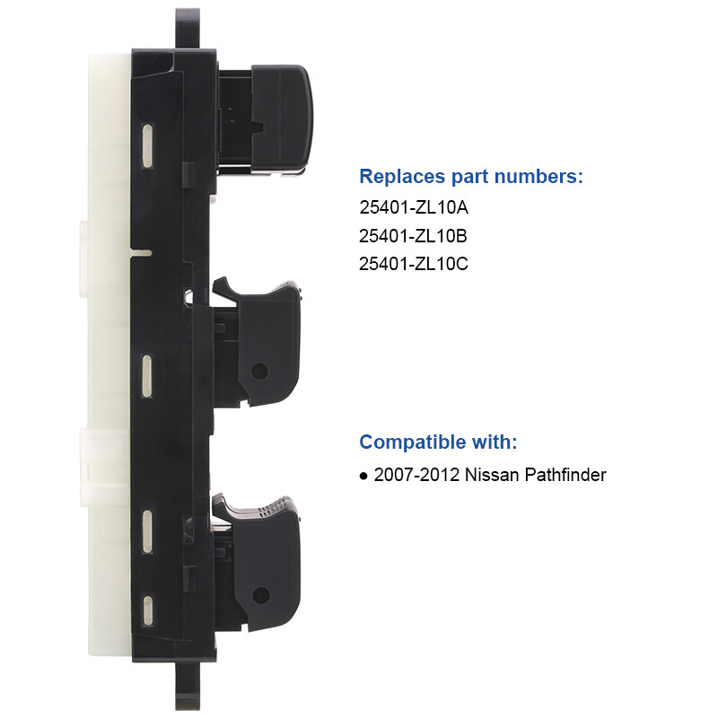 Master Power Window Control Switch Button Control for 07-12 Nissan Pathfinder