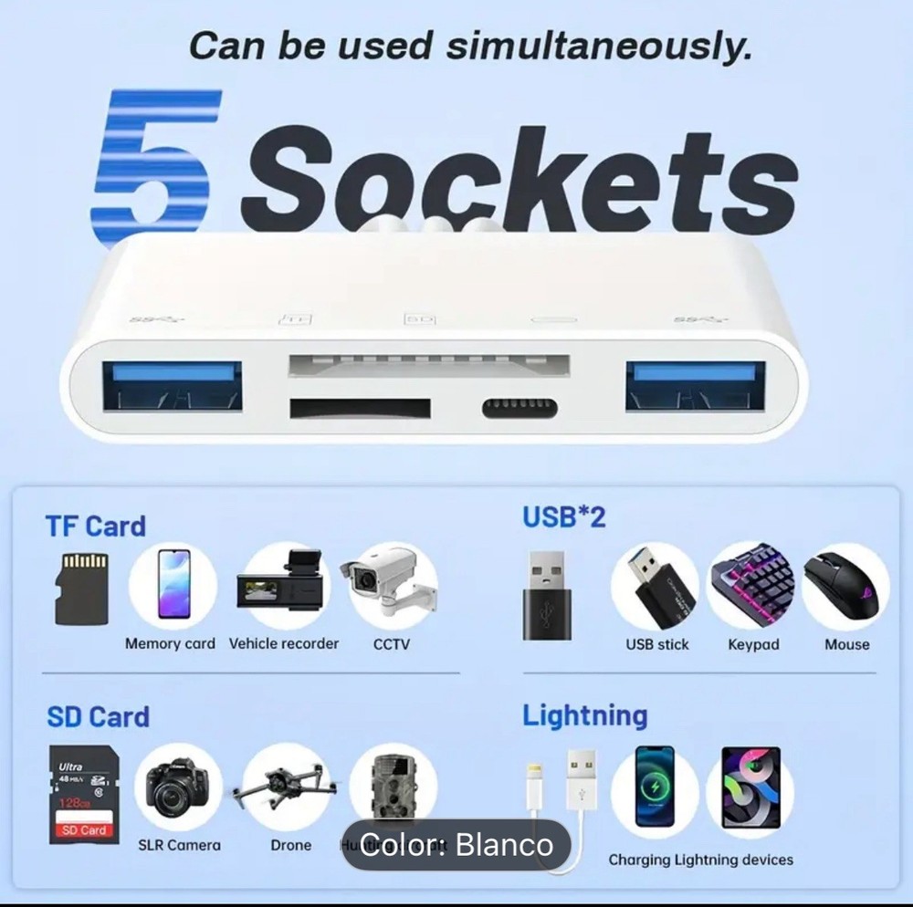 Camera Card Reader for Phone/Tablet