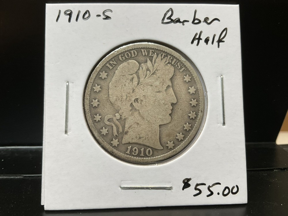 1910-S  Barber Half