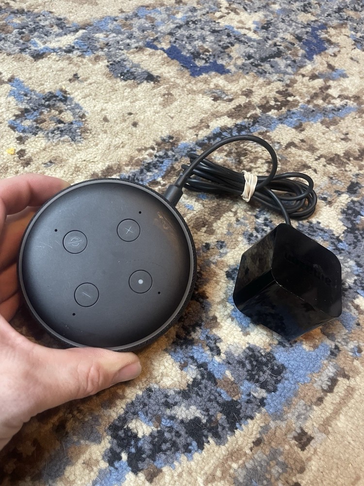 Amazon C78MP8 Echo Dot 3rd Generation Smart Speaker Black w/ Power Plug