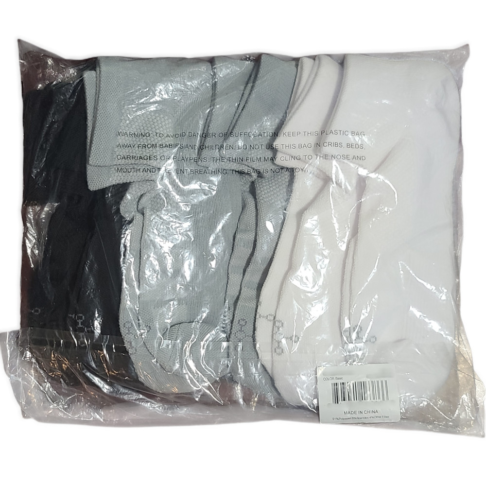 Tommie Copper 6 Pack SnugStay Compression Socks - Basic Large Ankle