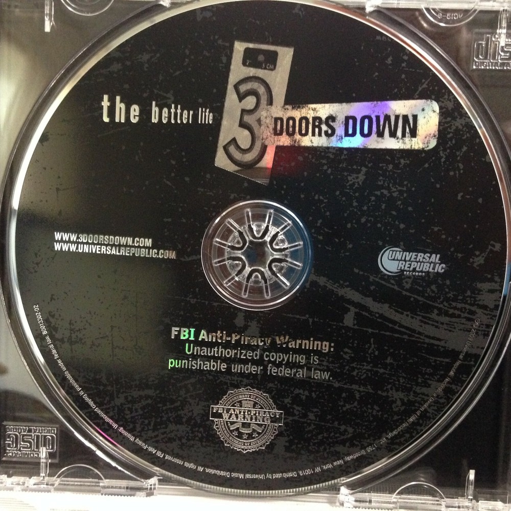 The Better Life by 3 Doors Down (CD, 2009) 1st Time Digitally Remastered Version