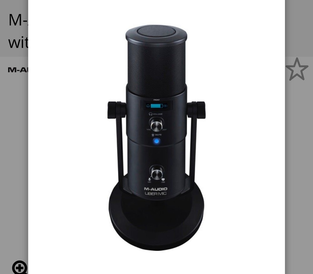 M-Audio Uber Mic USB Microphone with Headphone Output