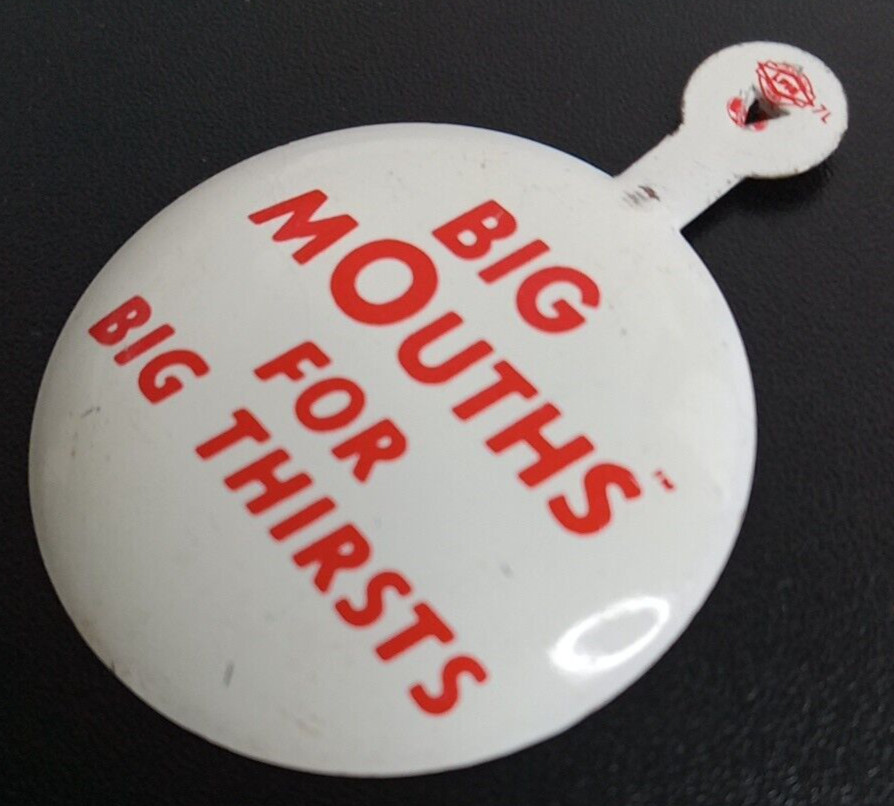 Big Mouths For Big Thirsts Tab Button Pfeiffer Beer Advertising