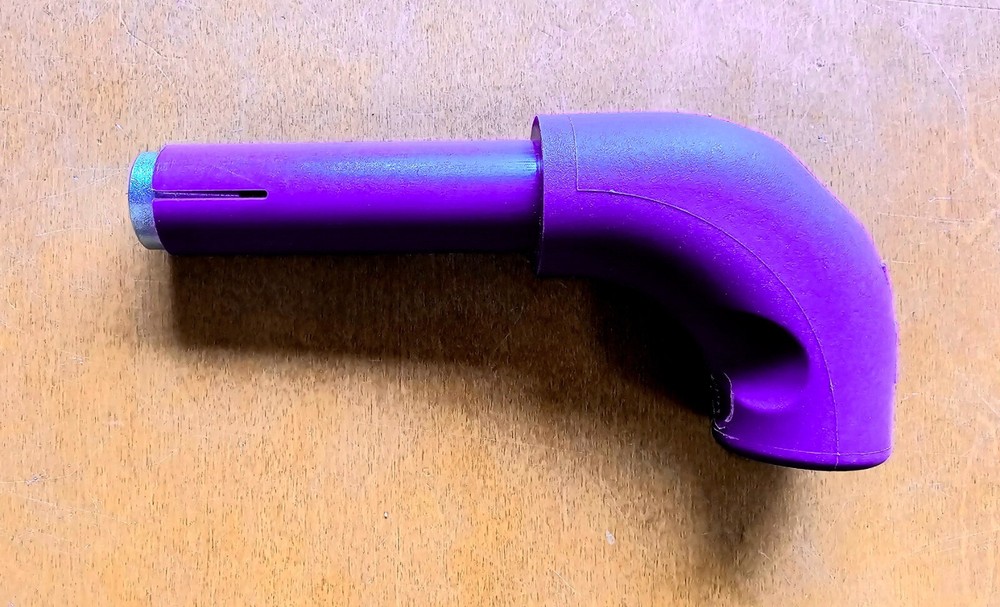 Short Snowmobile 2" 90 Degree Purple Handlebar Hook Extension