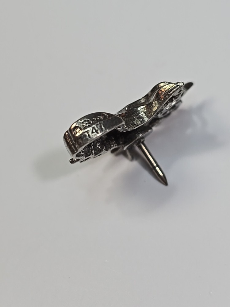 Fierce Dragon Head Lapel Pin Nice Details!! Marked 747