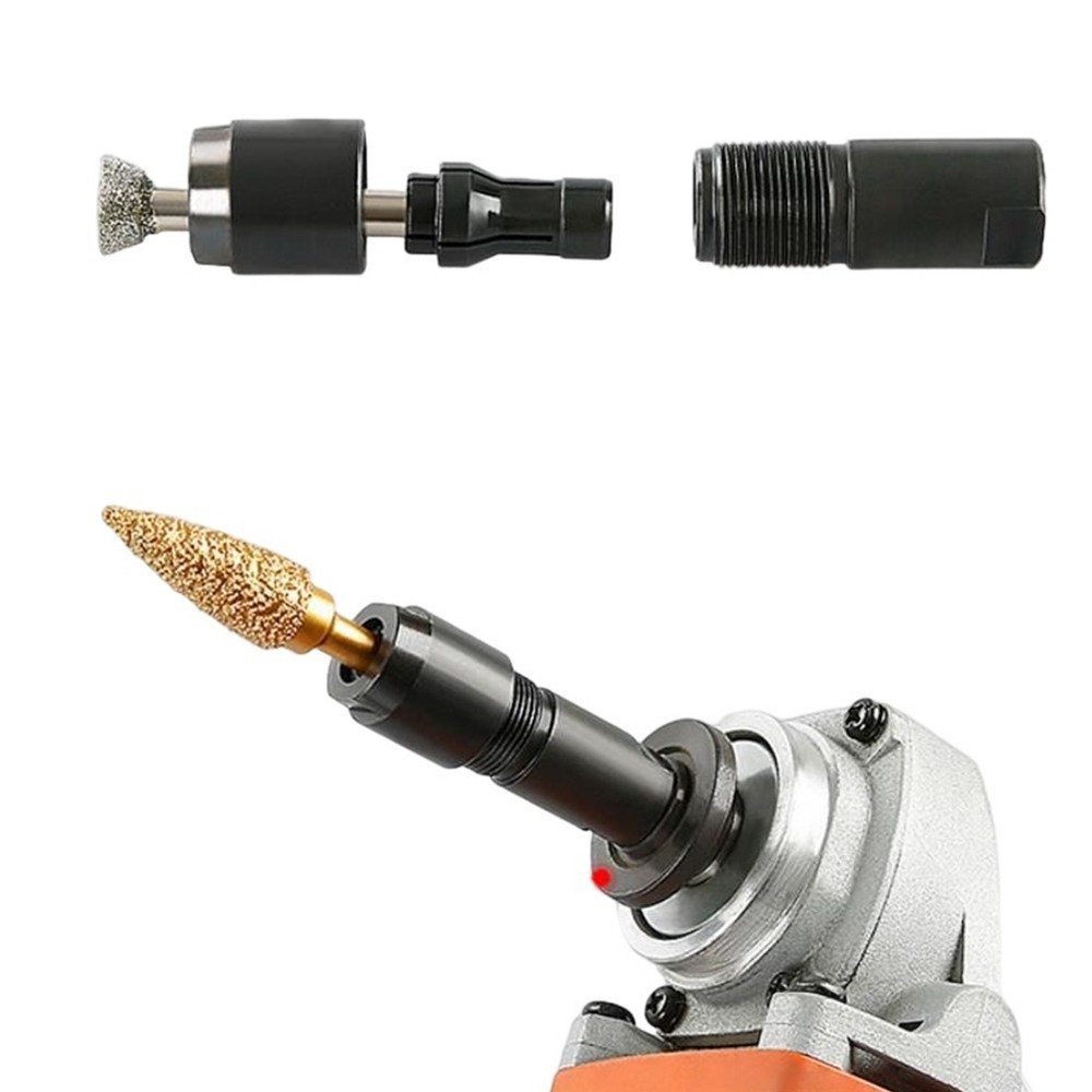 2pc 100-type Angle Grinder Modified Adapter To Straight Grinder Chuck-M10-Thread