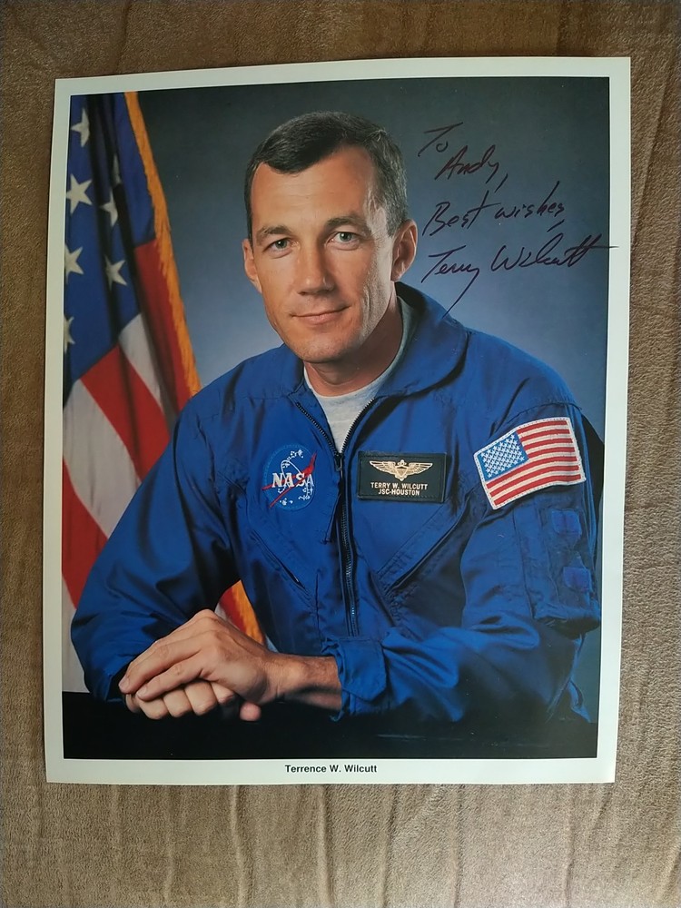 Hand Signed Lithograph Terrence Wilcutt NASA Astronaut 8.5x10