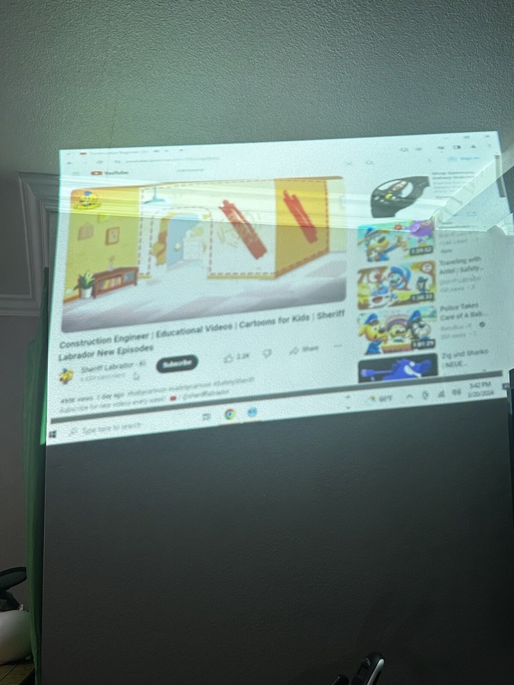 SONY DATA PROJECTOR white W/ Power Cable , Remote & Adapter VPL-EX100 *Tested*