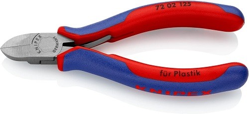KNIPEX Tools - Diagonal Flush Cutter for Plastics, Multi-Component (7202125)