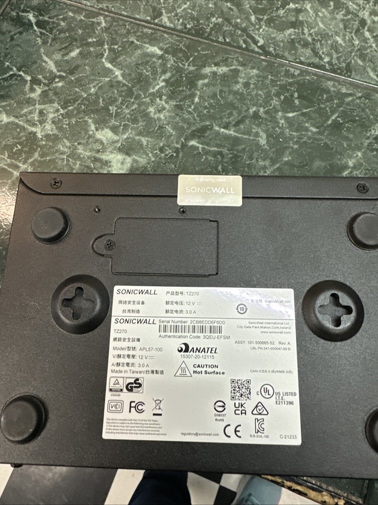 SonicWALL 02SSC2821 Firewall Network Security