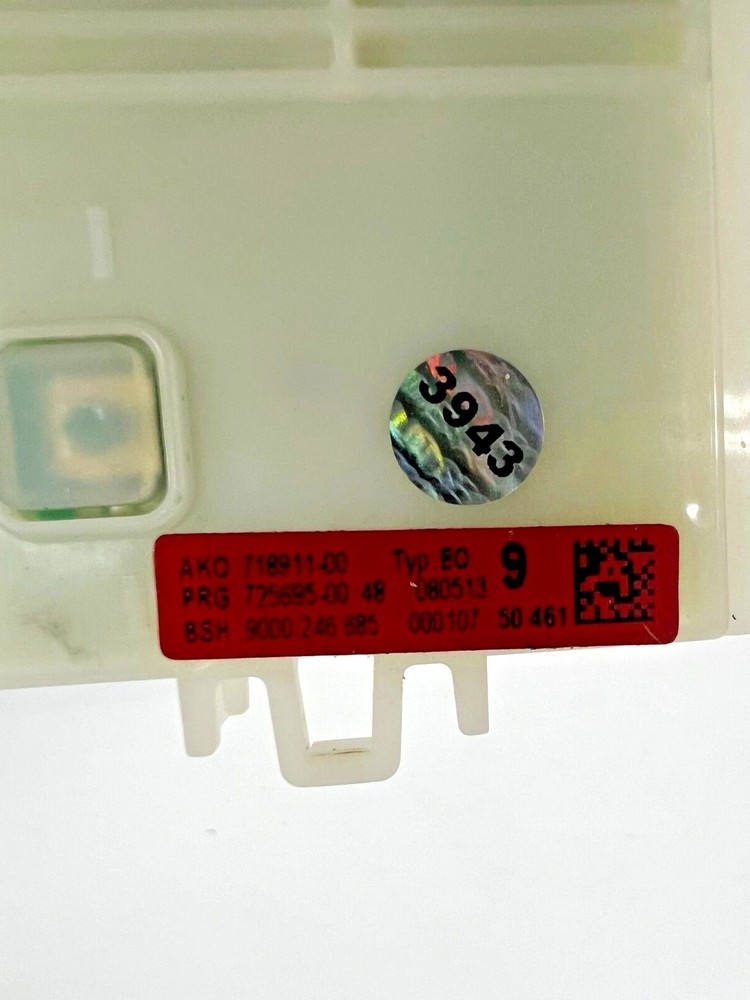 Genuine Bosch Dishwasher Control Board 718911-00
