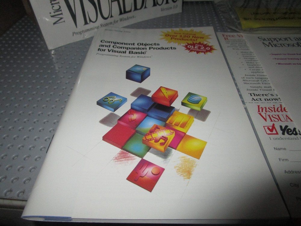 MICROSOFT VISUAL BASIC 3.0--3.5" DISKS STANDARD EDITION WINDOWS--EXCELLENT COND.
