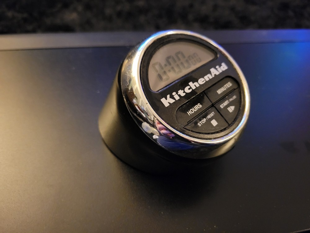 KitchenAid Digital Kitchen Timer Easy to Read Cooks Series Black/Chrome