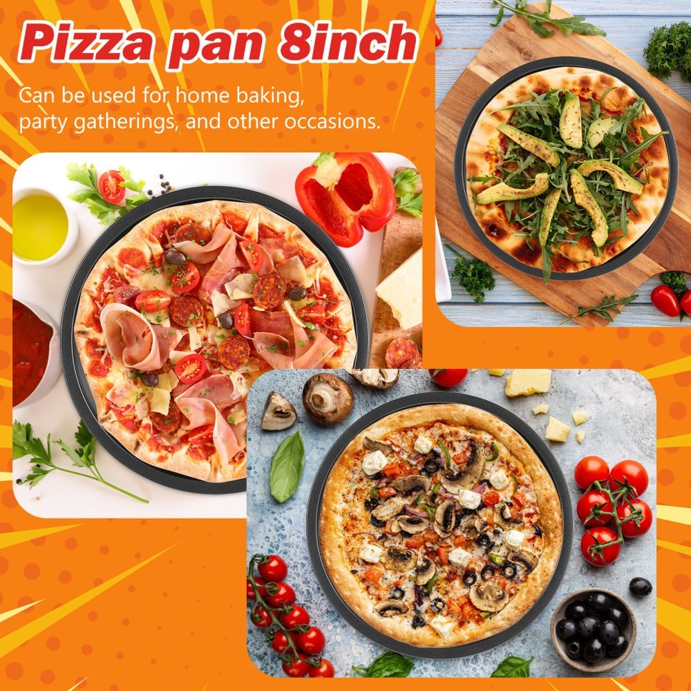 Round Bakeware Pizza Trays Oven Pie Plate Non Stick Bakery Baking Pan