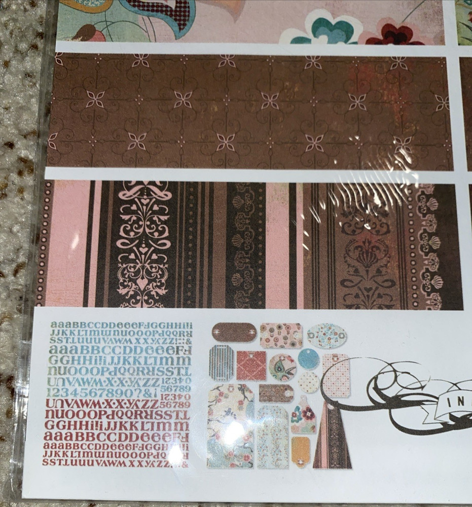 Basic Grey Blush Collection Pack 20 Piece Includes Stickers And Tags ! New