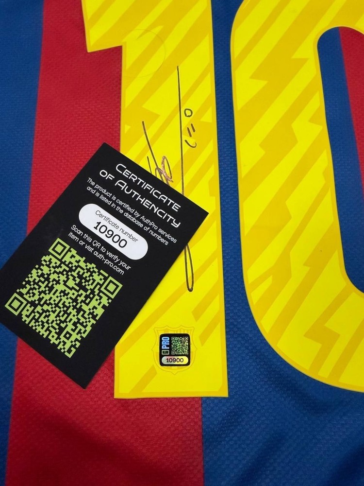 Jersey Lionel Messi Signed Autographed COA Authentication