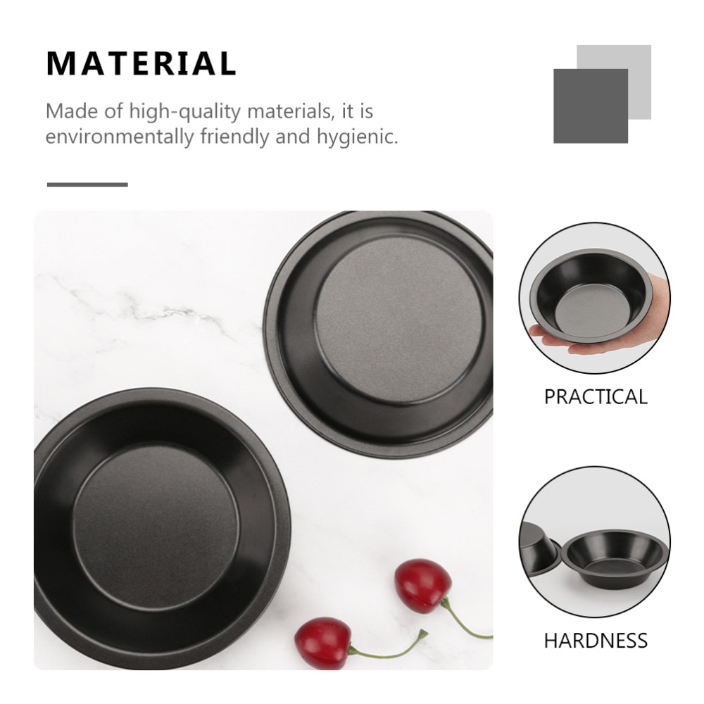 2pcs Bakeware Pizza Tray Round Non-stick Baking Pan Baking Tools