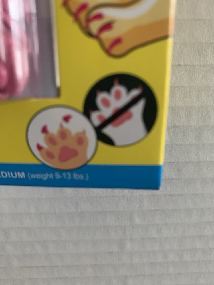 Kitty Kat Pink Nail Caps ( Size Small )