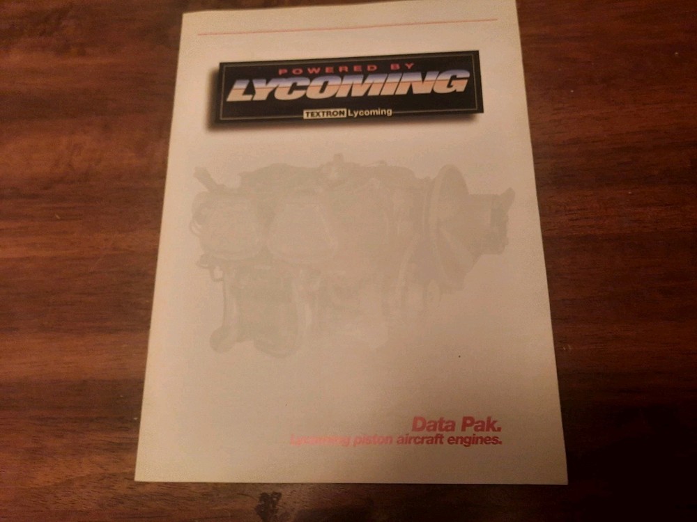 1996 Lycoming Data Pak Service Bulletins