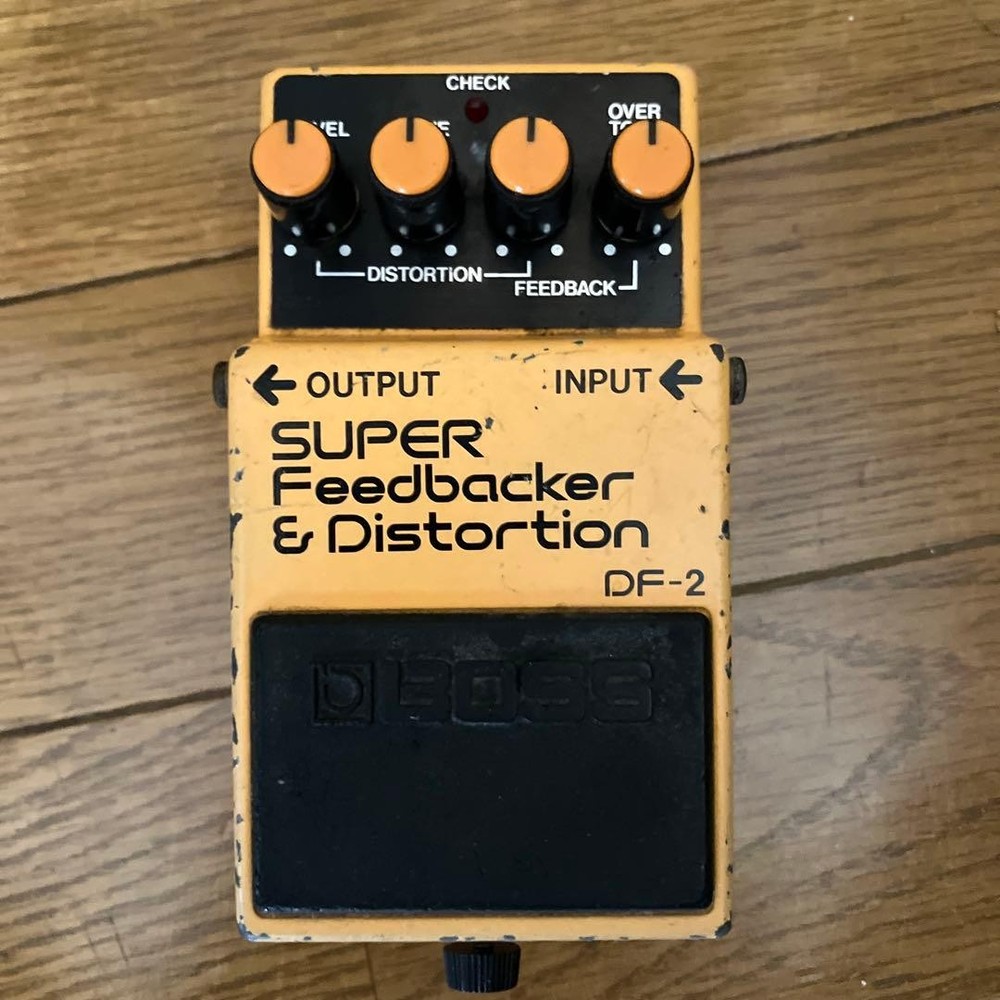 BOSS DF-2 Feedbacker & Distortion Guitar Effects Pedal Feedback Effect