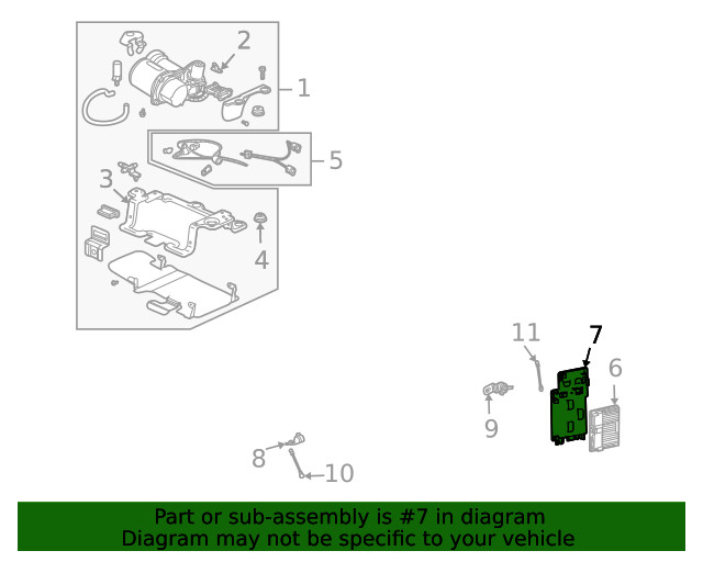 Genuine GM Control Module Bracket 25753010