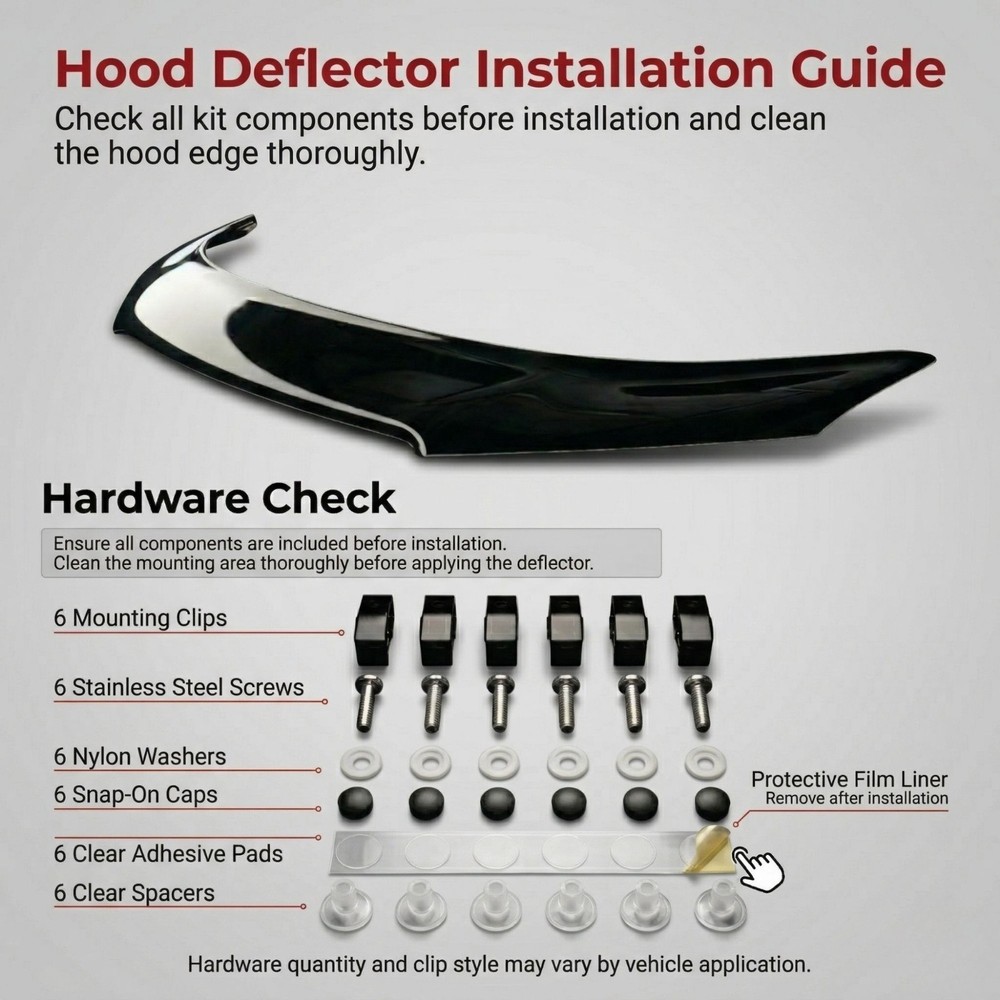 Hood Protector Bug Shield Deflector Guard for Suzuki Grand Vitara 2006-2012